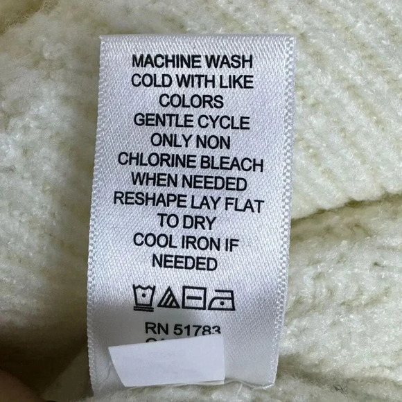 Maurices Ombre Mock Neck Pullover Sweater 1X Multicolor Long Blouson Sleeves - Picture 8 of 8